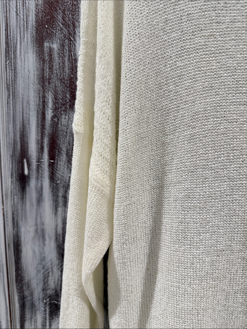 Lightweight Cream Women's Knit Sweater - Picture 8 of 8